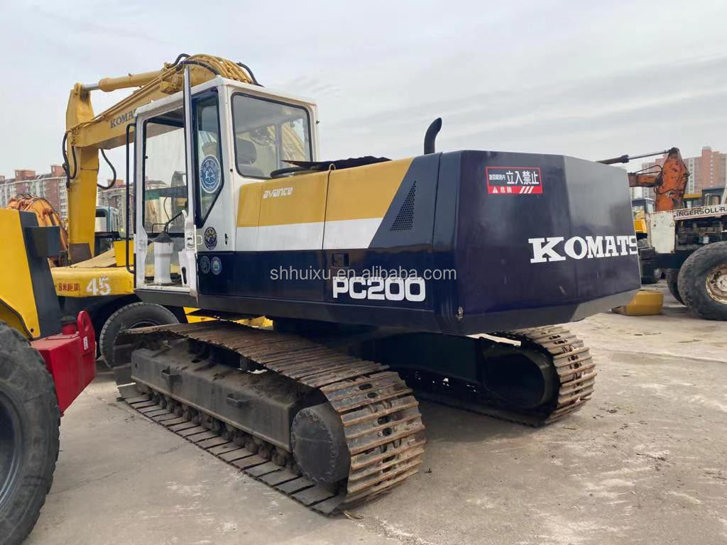 Komatsu Excavadora usada com PC200-7 máquina de escavação de segunda mão de origem japonesa para venda