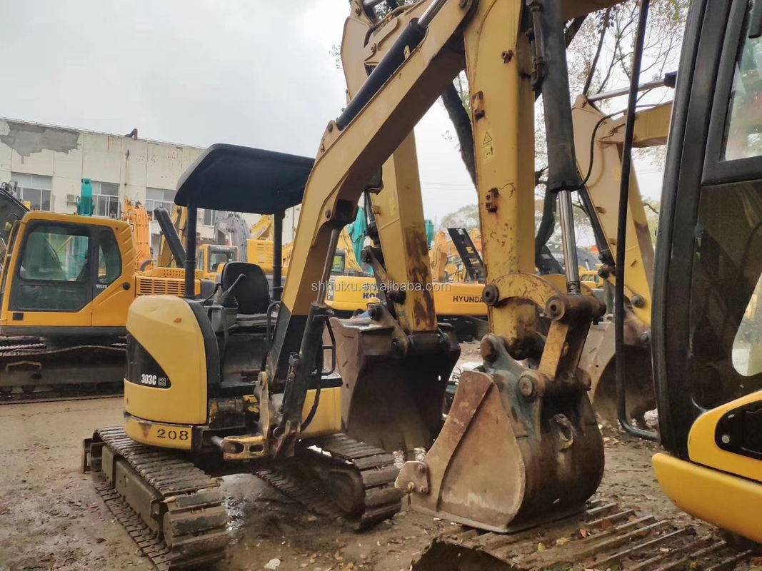 Excavadora usada em bom estado CAT303C preço razoável para venda/de segunda mão Excavadora japonesa CAT303C