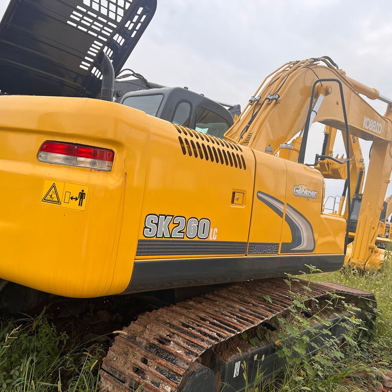 Excavadora usada Kobelco SK260 escavadora de segunda mão máquinas usadas 26 toneladas escavadora de terra manual escavadora usada