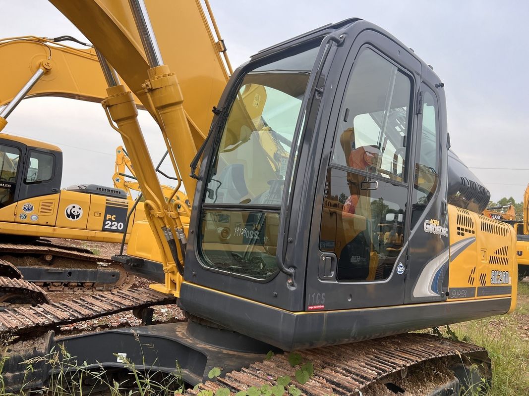 Excavadora usada Kobelco SK260 escavadora de segunda mão máquinas usadas 26 toneladas escavadora de terra manual escavadora usada