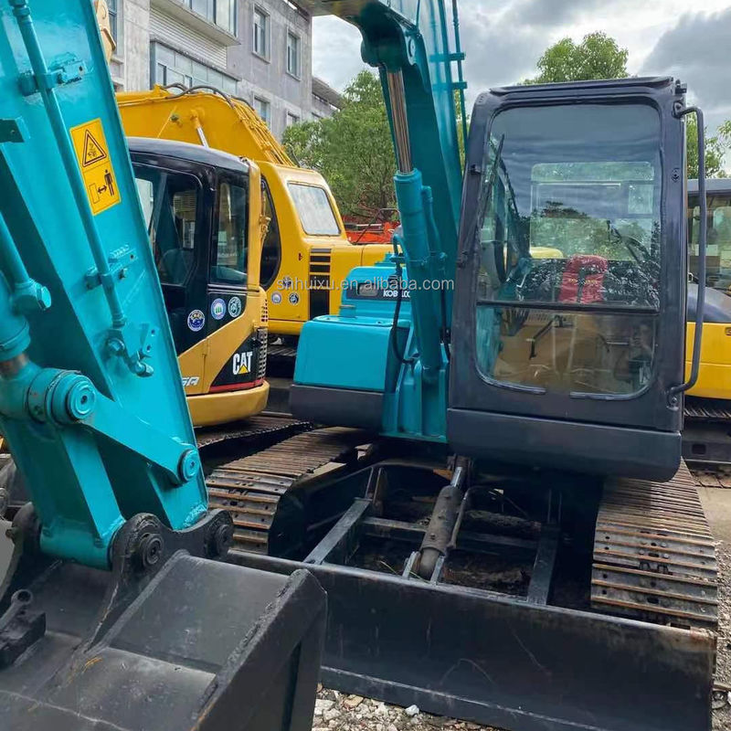 Micro mini escavadeira Kobelco 75 de segunda mão pequena escavadeira máquinas usadas 7.5 toneladas escavadeira EUA China escavadeira de jardim