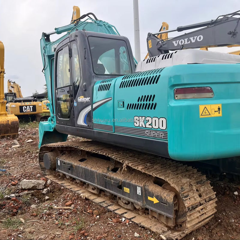 Excavadora usada Kobelco Sk200 boa qualidade de funcionamento condição usada excavadora Kobelco Sk200
