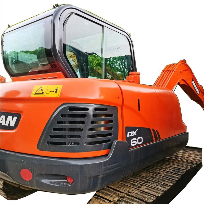 Venda em quente Doosan Vendas boas Excavadora usada Doosan DX60W máquina de escavadoras de rodas