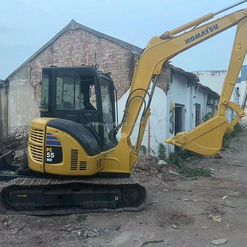 Alta qualidade KOMATSU PC55MR escavadeira de segunda mão de escalada hidráulica Japão origem/mini escavadeira usada KOMATSU PC55MR Preço barato