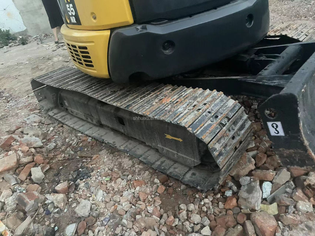 Alta qualidade KOMATSU PC55MR escavadeira de segunda mão de escalada hidráulica Japão origem/mini escavadeira usada KOMATSU PC55MR Preço barato