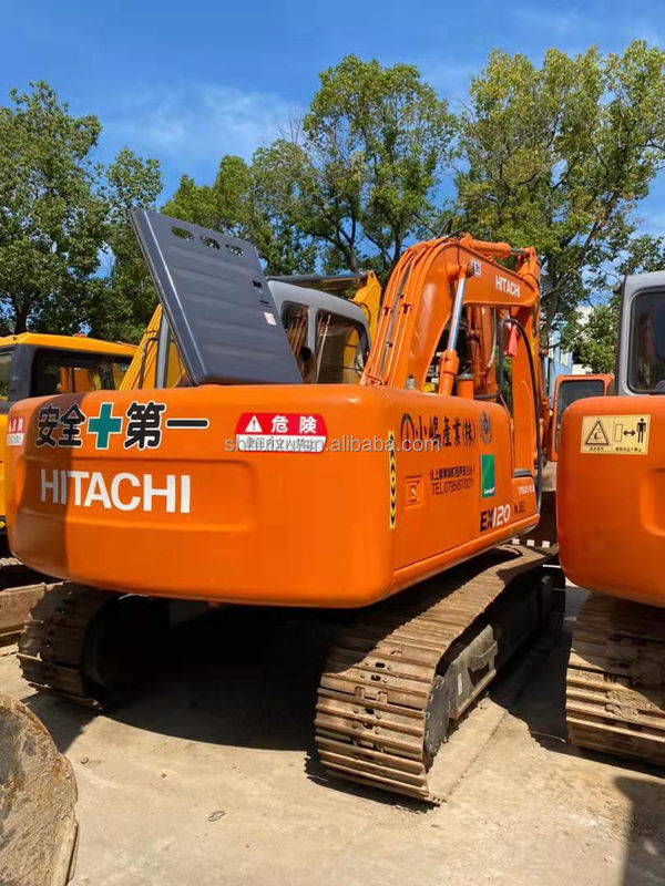 Hitachi venda a quente Excelente qualidade usada escavadeira hidráulica de raspador Hitachi EX120 Máquina de escavação de segunda mão para venda