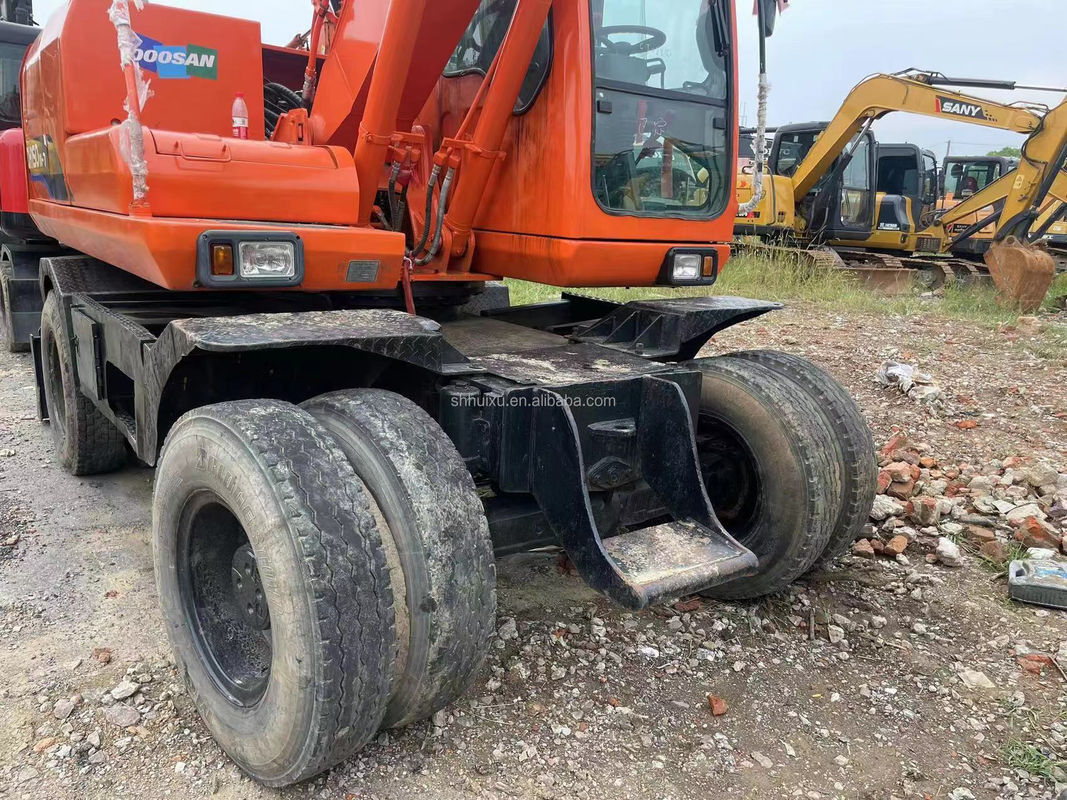 China escavadeira de rodas Doosan 150 escavadeira de segunda mão máquina pesada grande escavadeira