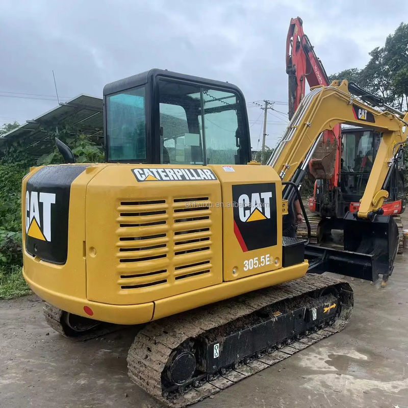 MACHINE CAT Nova versão japonesa Original Usado Pequena Escavação CAT 305.5E 5.5TON Excavadora Com linha hidráulica