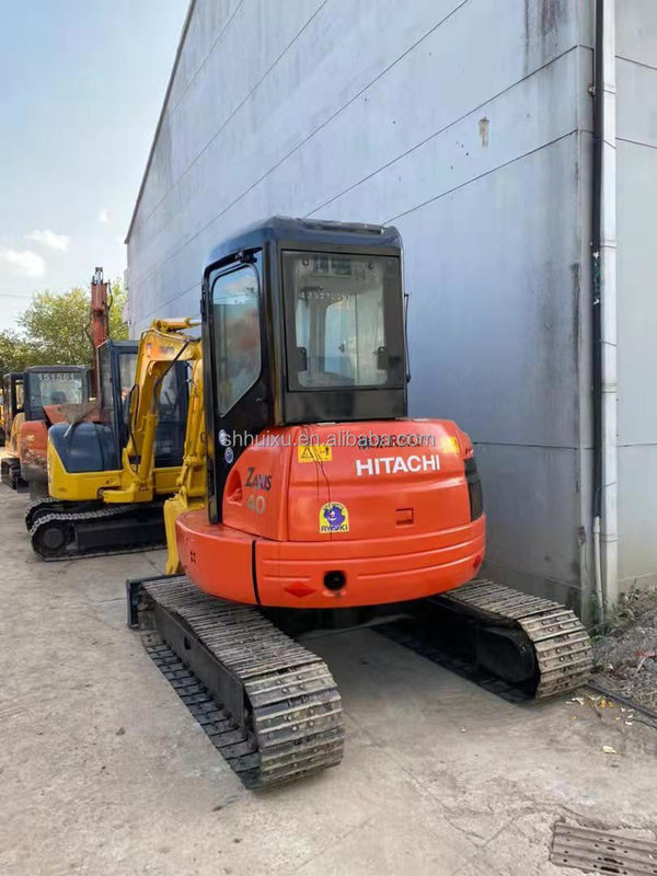 Hitachi em estoque de segunda mão Pequena escavadeira hidráulica em bom estado HITACHI ZX40U/ mini escavadeira japonesa usada HITACHI ZX40U à venda
