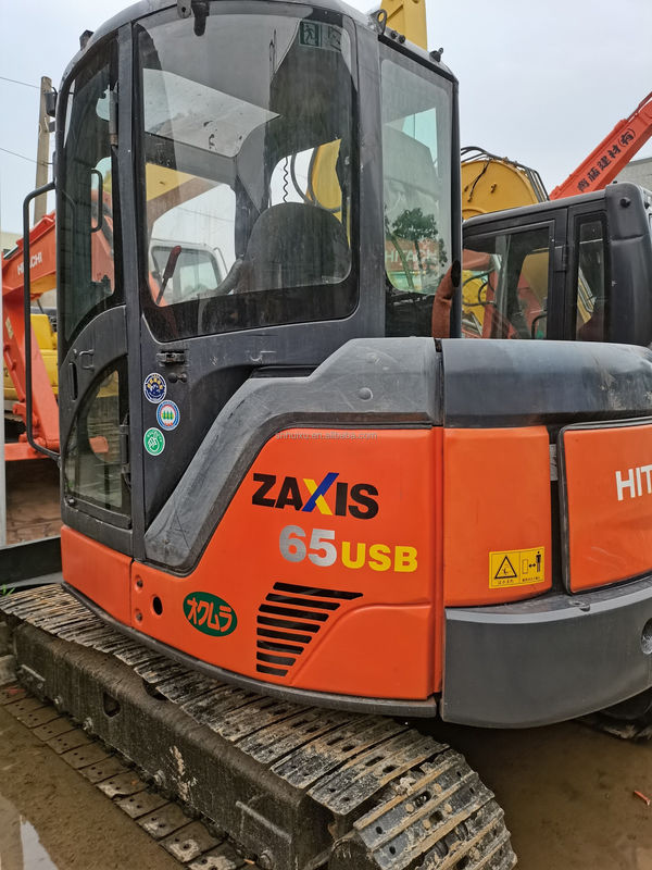 Hitachi em estoque Boa qualidade Hitachi ZX65 Excavadora hidráulica de segunda mão/mini escavadora usada Hitachi ZX65 Preço barato