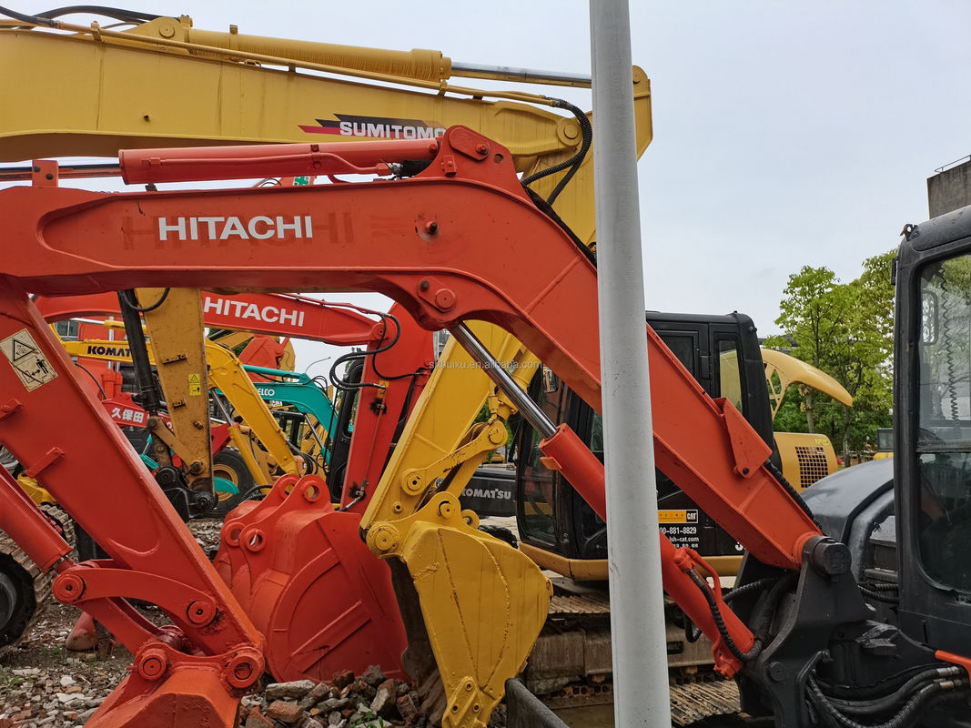 Hitachi em estoque Boa qualidade Hitachi ZX65 Excavadora hidráulica de segunda mão/mini escavadora usada Hitachi ZX65 Preço barato
