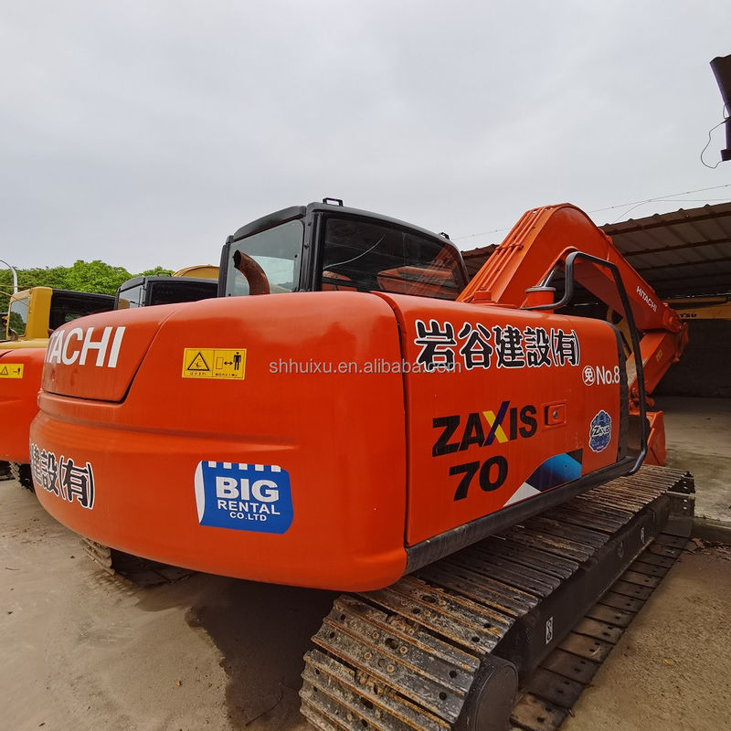 Hitachi em estoque Bom estado Hitachi ZX70 escavadeira hidráulica de segunda mão / Mini escavadeira usada Hitachi ZX70 Preço barato