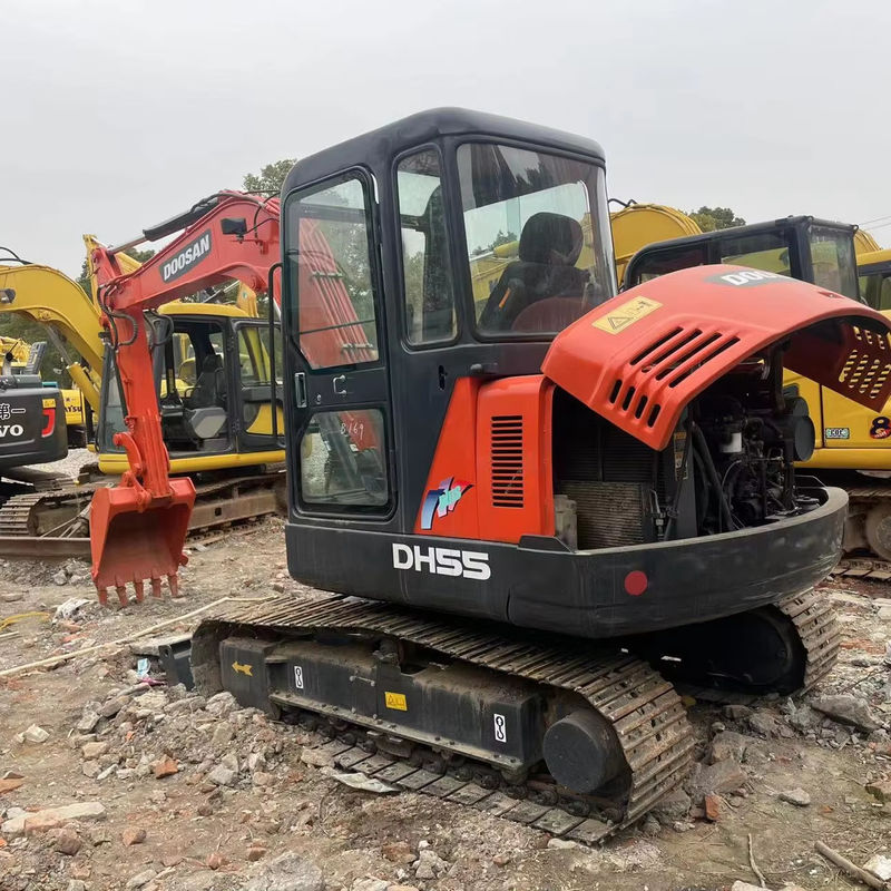 sed mini escavadeiras domésticas DOOSAN DH55 DX60/ marca coreana mini escavadeiras usadas e eficientes em combustível são baratas para reparar e escavar