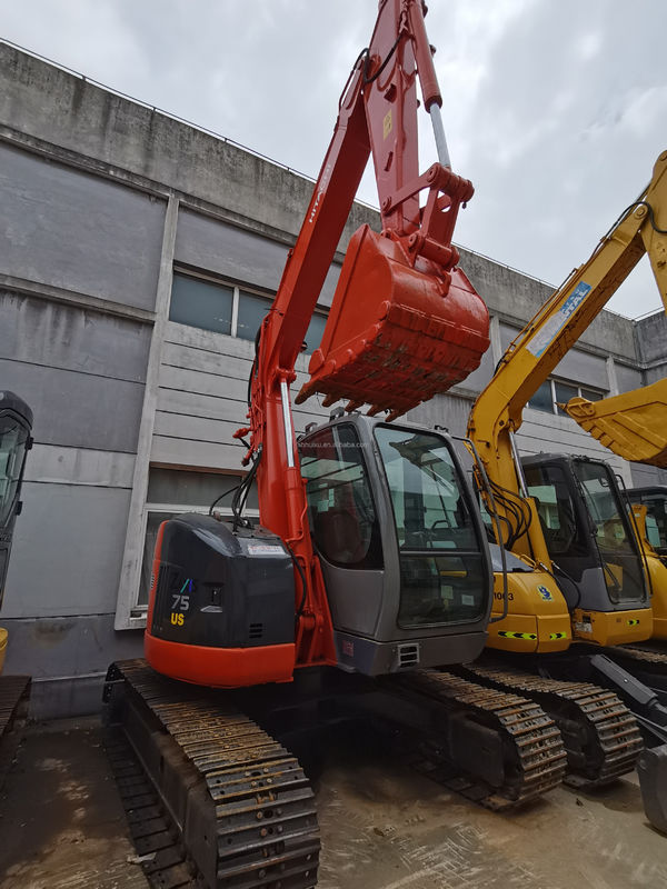 Hitachi venda quente de segunda mão Hitachi 75US escavadeira hidráulica de raspador origem Japão mini escavadeira usada boa qualidade preço barato