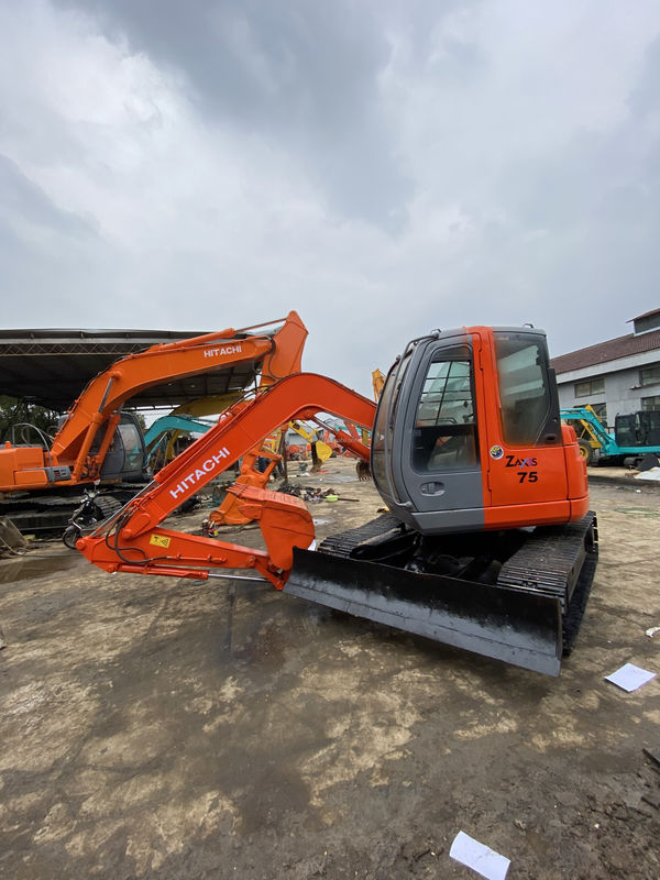 Hitachi venda quente de segunda mão Hitachi 75US escavadeira hidráulica de raspador origem Japão mini escavadeira usada boa qualidade preço barato