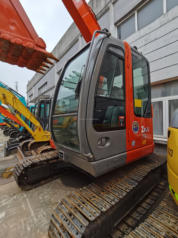 Hitachi venda quente de segunda mão Hitachi 75US escavadeira hidráulica de raspador origem Japão mini escavadeira usada boa qualidade preço barato