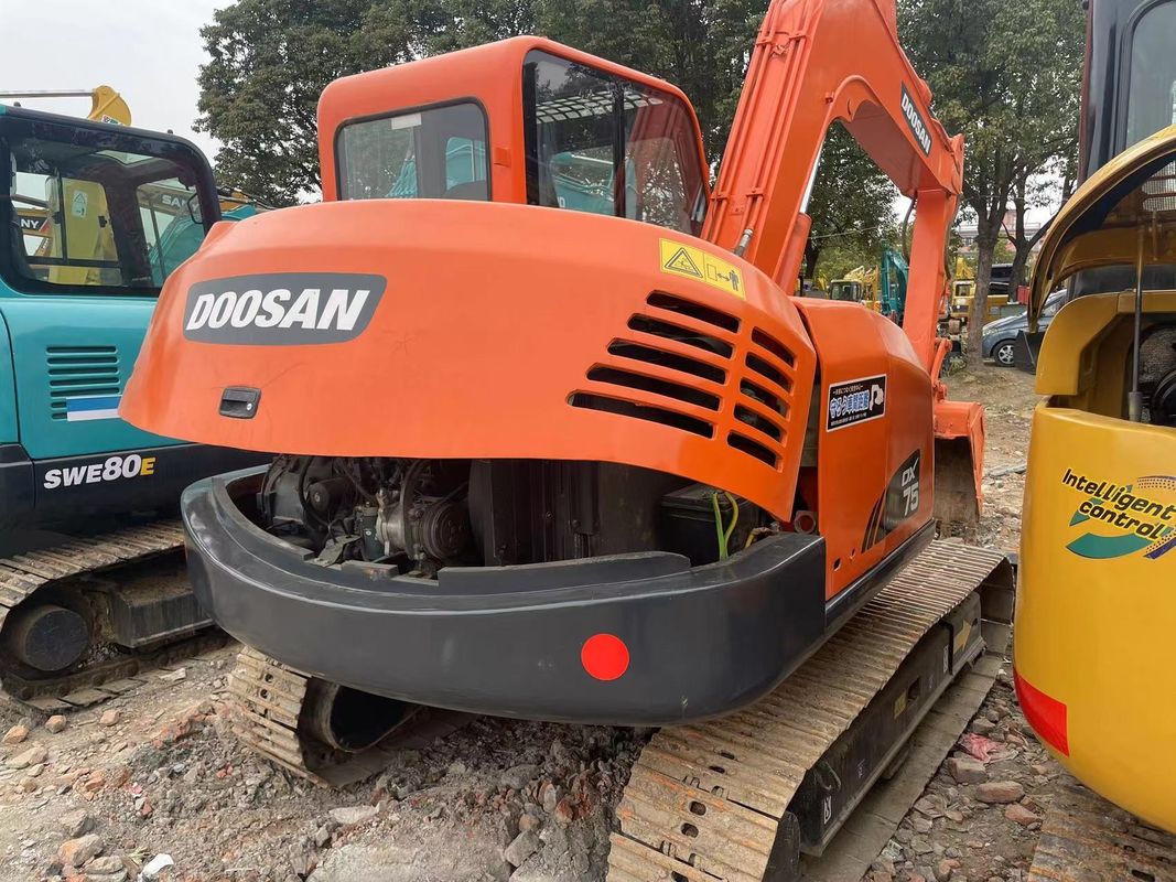 Excavadora de carvalho usada/ melhor qualidade usada doosan75 origem da Coreia usada mini-excavadora Doosan75