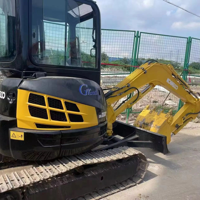 3.5 toneladas Kobelco Sk35 Excavadora Kobelco Usada Magic Screed Cor Azul