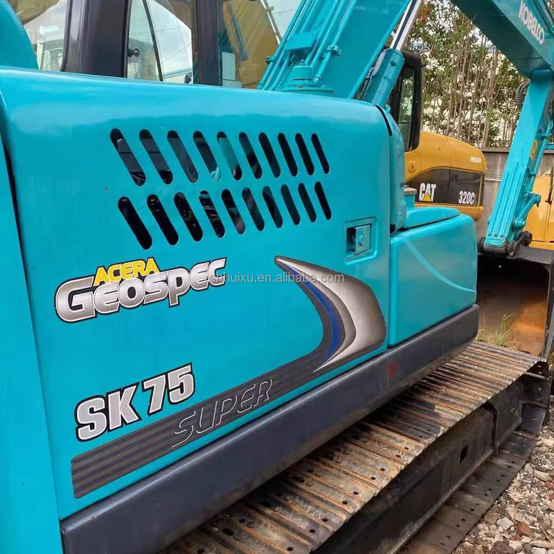 7.5 toneladas Japão Excavadora Kobelco Usada de segunda mão Excavadora Kobelco 75
