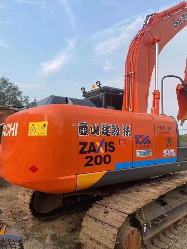 Hitachi em estoque Hitachi ZX200-3 de segunda mão Excavadora hidráulica de rastreador Em bom estado/ Máquina de escavação usada Hitachi ZX200-3 Preço barato