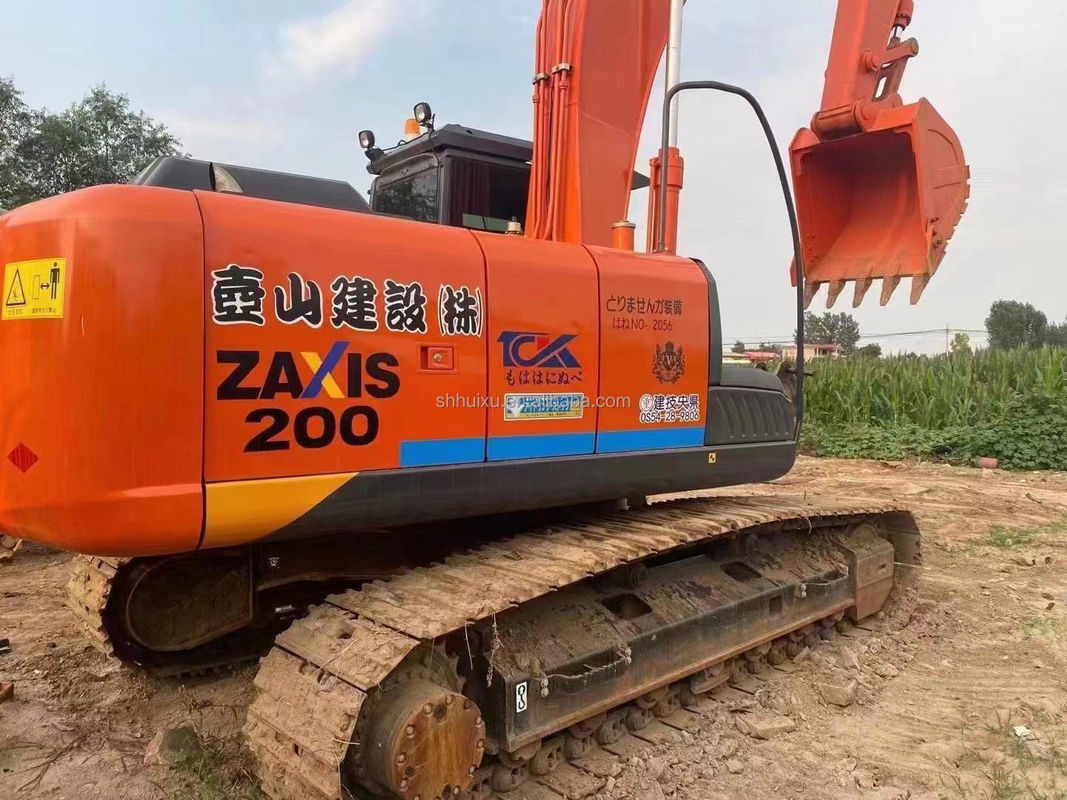 Hitachi em estoque Hitachi ZX200-3 de segunda mão Excavadora hidráulica de rastreador Em bom estado/ Máquina de escavação usada Hitachi ZX200-3 Preço barato