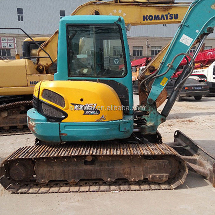 Excavadora japonesa de qualidade Kubota 161 pequena de 6,1 toneladas mini escavadora de segunda mão