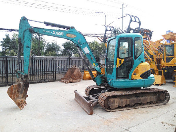 Excavadora japonesa de qualidade Kubota 161 pequena de 6,1 toneladas mini escavadora de segunda mão