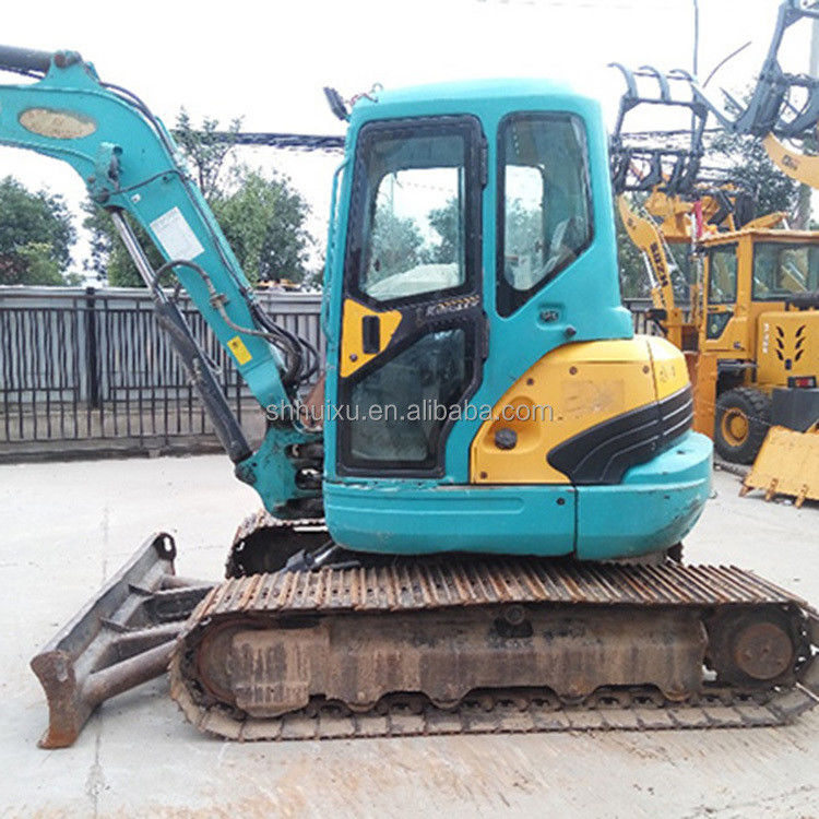 Excavadora japonesa de qualidade Kubota 161 pequena de 6,1 toneladas mini escavadora de segunda mão