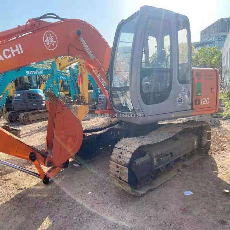 Hitachi em estoque Mais vendido Hitachi EX120 de segunda mão Excavadora hidráulica/máquina de escavação usada Hitachi EX120 Preço barato