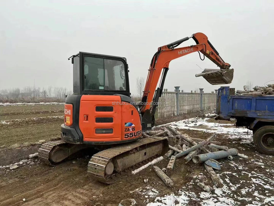 Hitachi venda a quente Mini escavadeira usada Hitachi ZX55U Preço barato/boa qualidade Hitachi ZX55U Excavadora hidráulica de segunda mão