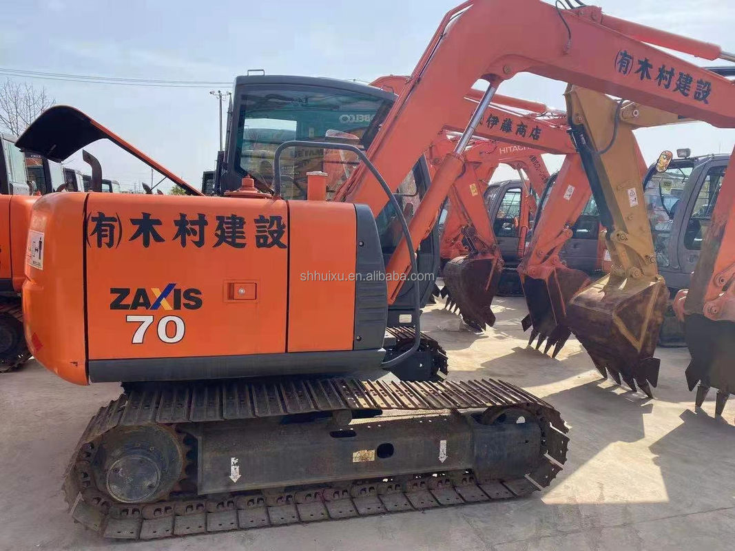 Venda em quente Hitachi Alta qualidade Hitachi ZX70 máquina de escavadeira hidráulica de segunda mão/mini escavadora usada Hitachi ZX70 Preço barato