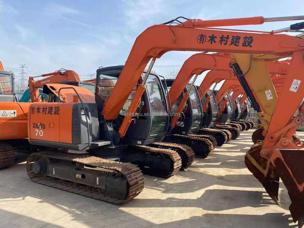 Venda em quente Hitachi Alta qualidade Hitachi ZX70 máquina de escavadeira hidráulica de segunda mão/mini escavadora usada Hitachi ZX70 Preço barato