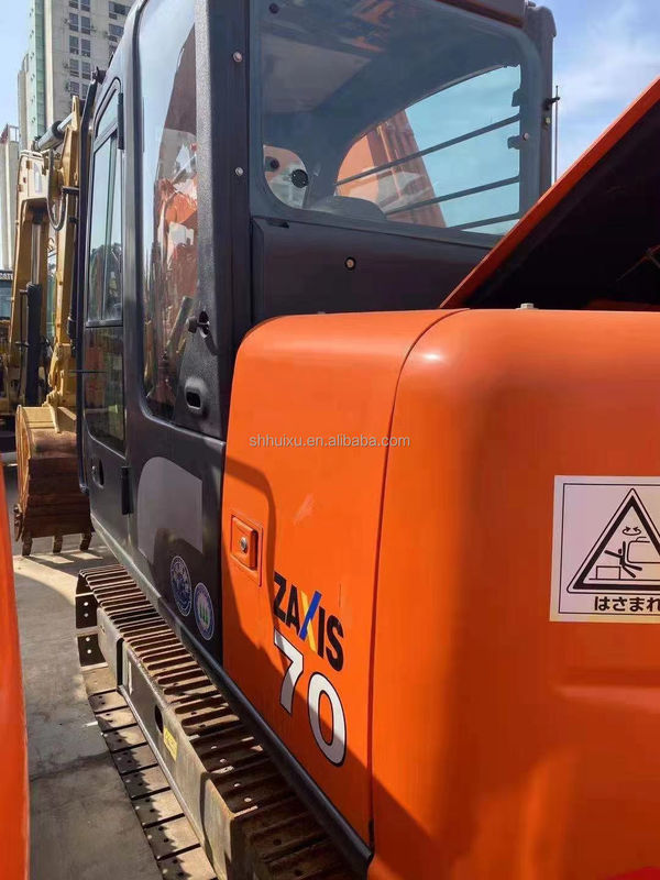 Venda em quente Hitachi Alta qualidade Hitachi ZX70 máquina de escavadeira hidráulica de segunda mão/mini escavadora usada Hitachi ZX70 Preço barato