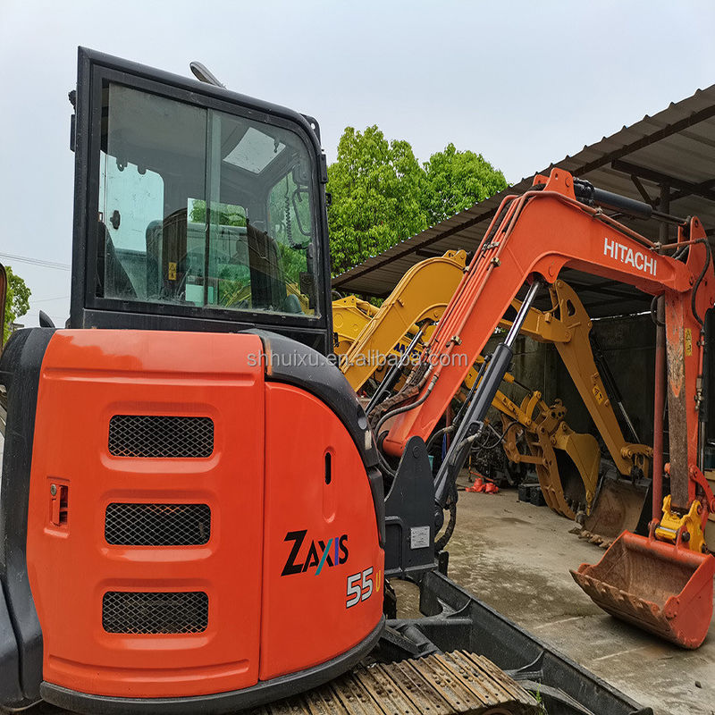 Hitachi em estoque Excelente qualidade Hitachi ZX55U Excavadora hidráulica de segunda mão/mini escavadora usada Hitachi ZX55U Preço barato