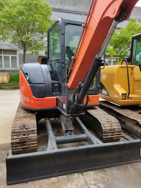 Hitachi em estoque Excelente qualidade Hitachi ZX55U Excavadora hidráulica de segunda mão/mini escavadora usada Hitachi ZX55U Preço barato