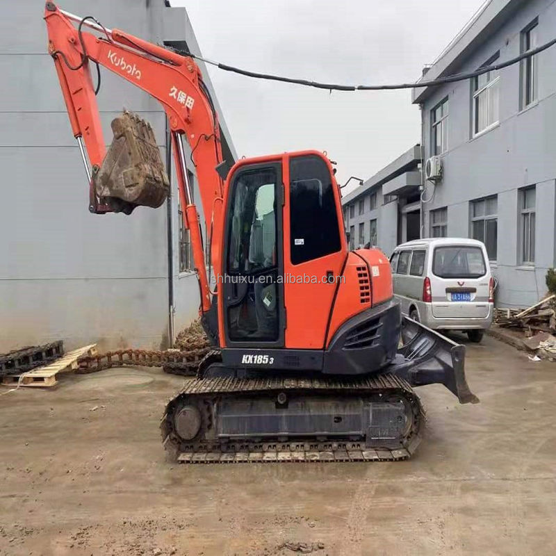 Excavadora mini-excavadora Kubota185 boa qualidade com preço barato, de segunda mão marca japonesa Kubota185