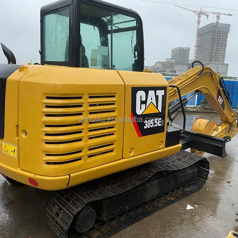 Gato usado escavadeira raspador 305.5 e2 mini escavadeira de segunda mão Cat305.5E escavadeira com preço barato CAT 303 gato 306 escavadeira