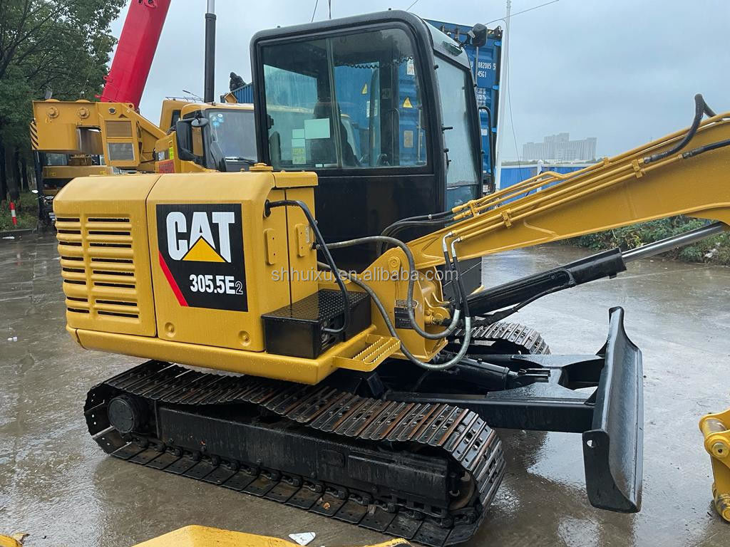 Gato usado escavadeira raspador 305.5 e2 mini escavadeira de segunda mão Cat305.5E escavadeira com preço barato CAT 303 gato 306 escavadeira