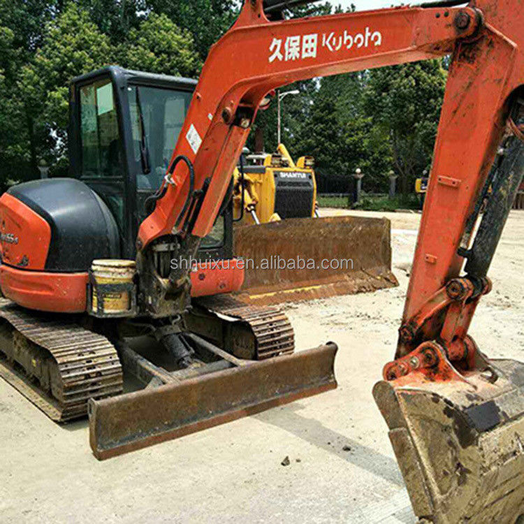 Mini escavadeira Kubota55 de origem japonesa preço barato/escavadeira hidráulica de segunda mão