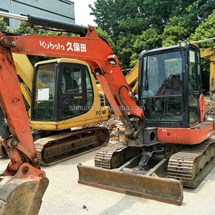 Mini escavadeira Kubota55 de origem japonesa preço barato/escavadeira hidráulica de segunda mão