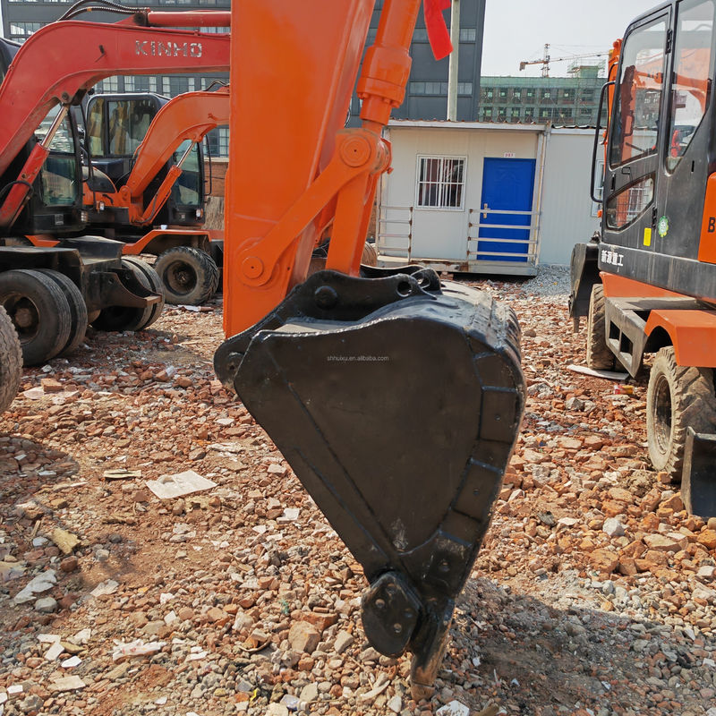 90 Nova escavadeira de rodas de segunda mão DOOSAN DH150W-7 Usada 4 Escavação de rodas
