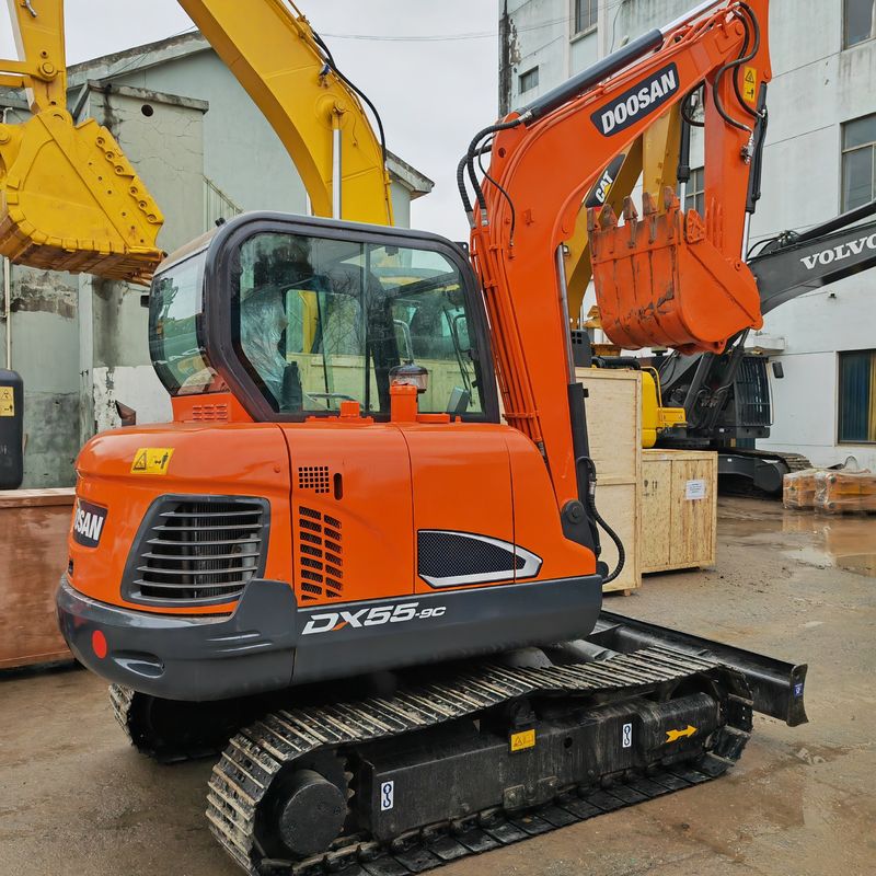 Excavadora mini Doosan Dx55 Mini Digger Usada Cor Original