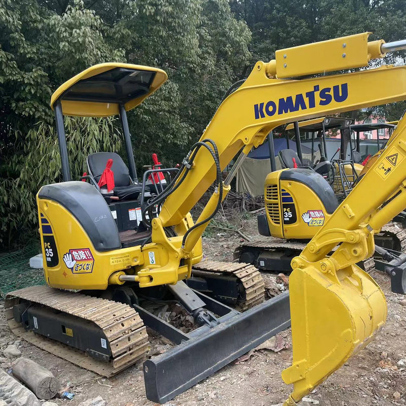 mini Japão Komatsu35 Excavadora usada para uso doméstico interior Excavadora 3.5ton usado Japão Excavadora