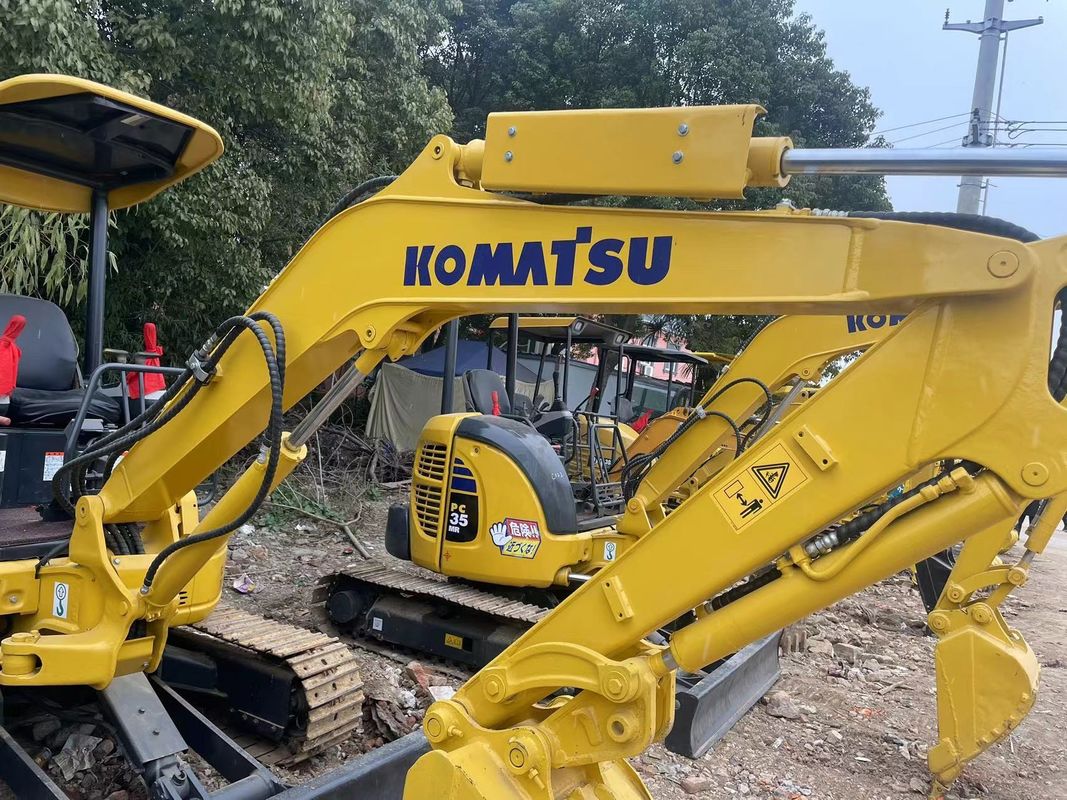 mini Japão Komatsu35 Excavadora usada para uso doméstico interior Excavadora 3.5ton usado Japão Excavadora