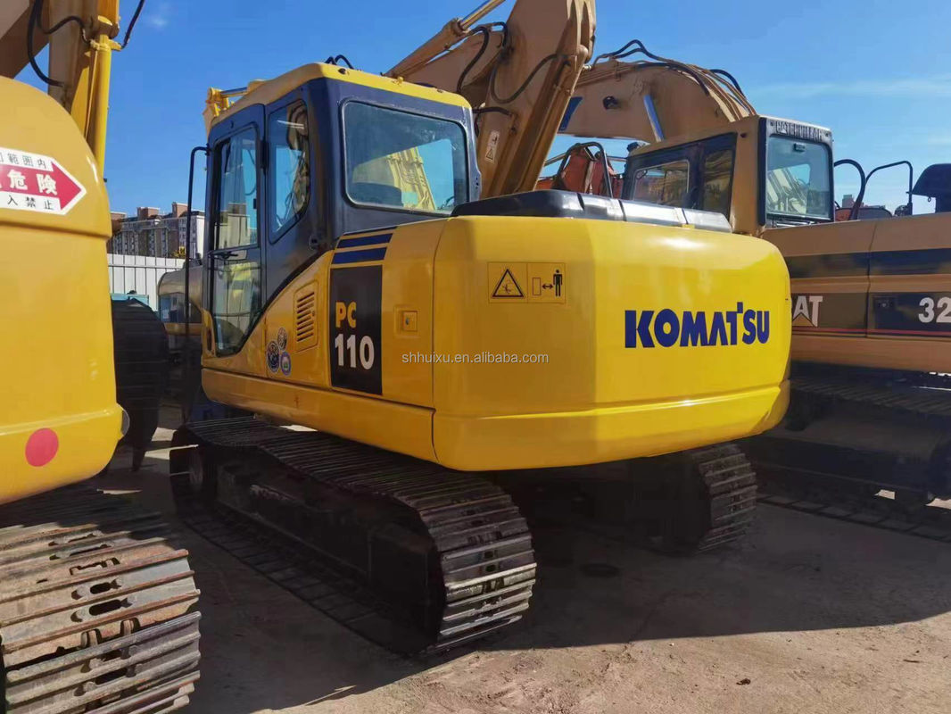 Excavadora de terra usada à mão Komatsu PC110 máquinas usadas escavadoras de poços usadas a mão escavadoras de segunda mão para venda