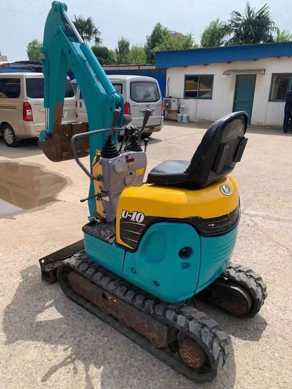 Mini escavadeira usada com horas de trabalho longas e preços baixos para venda a quente 1ton KUBOTA U10 Excavadora Crawler