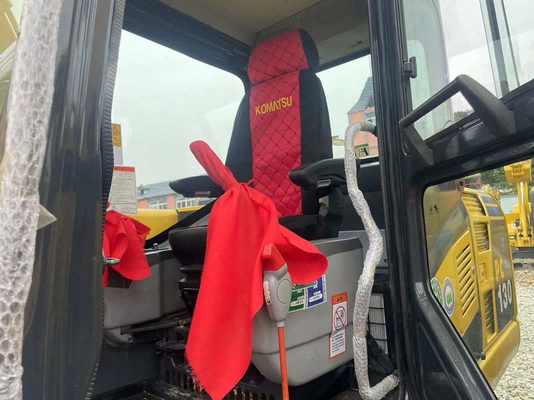 Excavadora de terra usada à mão Komatsu PC130 máquinas usadas 13 toneladas escavadoras de poços usadas à mão escavadoras de segunda mão para venda