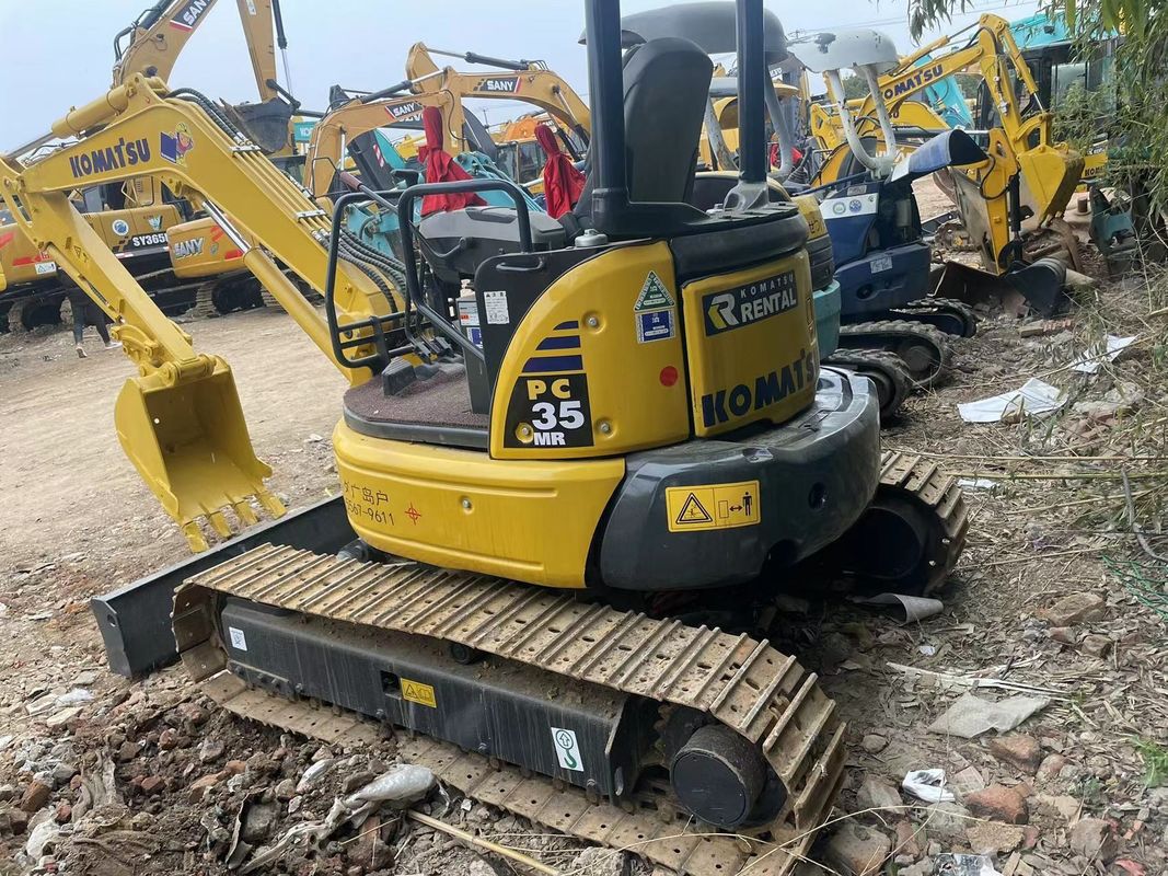 Mini escavadeira usada Komatsu PC35 sem cabine mini escavadeira usada máquinas mini escavadeira usada escavadeira de segunda mão para venda