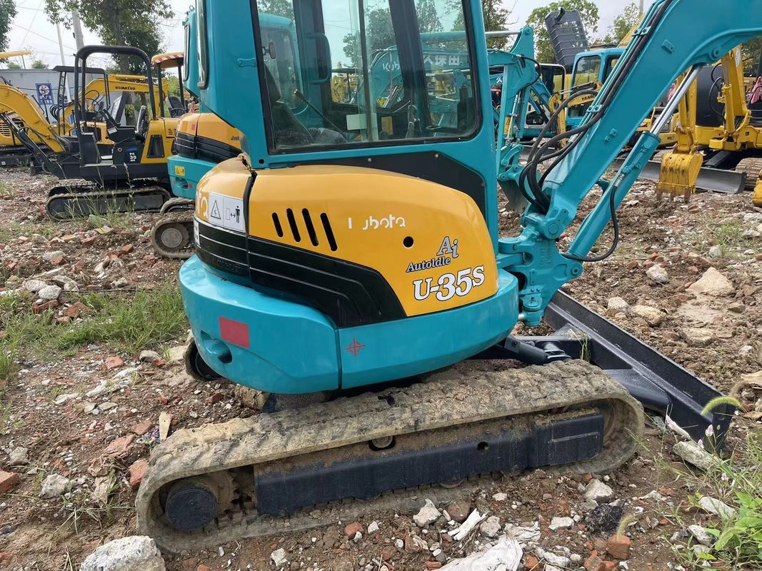 mini escavadeira Kubota U35S usada escavadeira de segunda mão no Japão Kubota u35 mini escavadeira