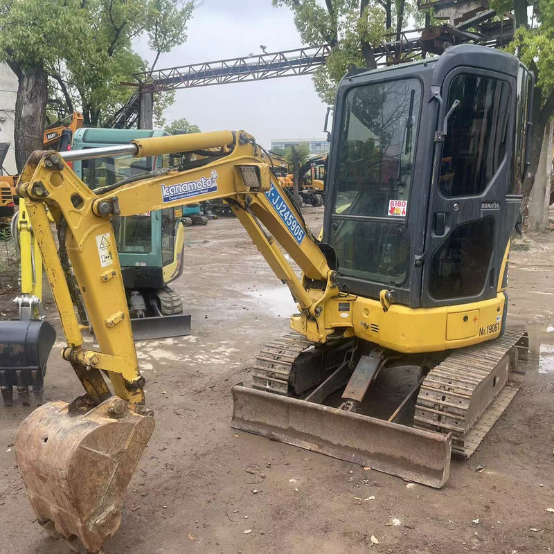 China excavadora de jardim Komatsu PC20 com mini-excavadora de cabine para equipamentos agrícolas usados na fazenda